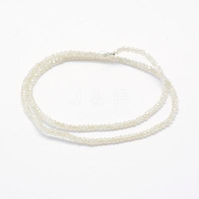Electroplate Glass Beads Strands EGLA-J144-HR-C02-1