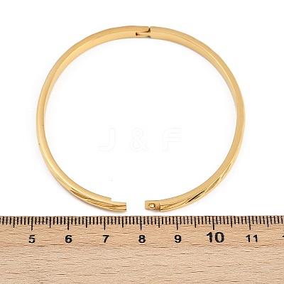 304 Stainless Steel Hinged Bangles for Women BJEW-C114-06G-1