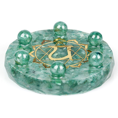 Resin Chakra Round Display Decoration PW-WG65353-04-1