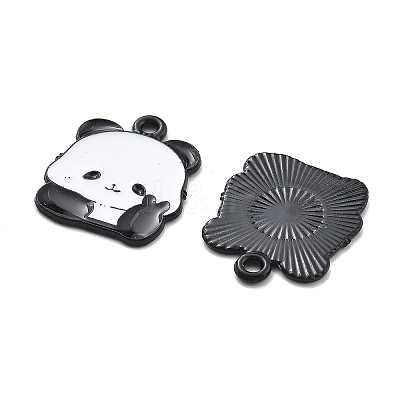 Panda Theme Alloy Enamel Pendants ENAM-F150-03-1