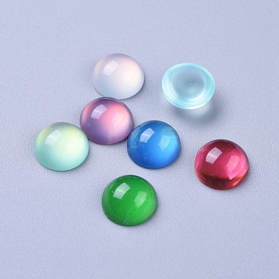Translucent Resin Cabochons X-RESI-S361-10mm-M-1