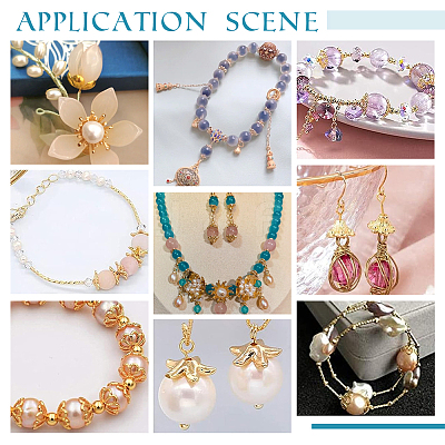 390Pcs Alloy & Iron & Brass Bead Caps DIY-PH00021-69-1