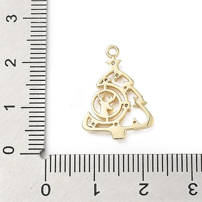 Brass Micro Pave Cubic Zirconia Pendants KK-H521-02A-G-1