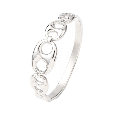 304 Stainless Steel Hinged Bangles for Women BJEW-F527-03P-1