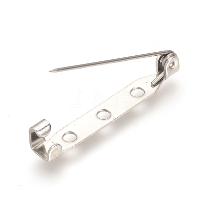 Tarnish Resistant 304 Stainless Steel Pin Brooch Back Bar Findings STAS-Q184-03-1
