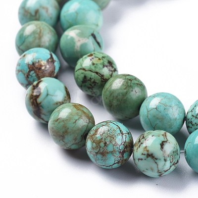 Natural Magnesite Beads Strands TURQ-F017-02-10mm-1