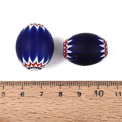 Handmade Millefiori Glass Barrel Beads LS-LA-N002-19C-1