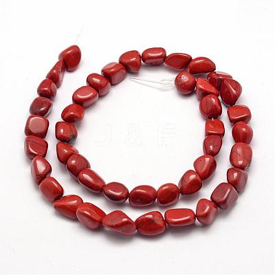 Natural Red Jasper Beads Strands G-F464-30-1
