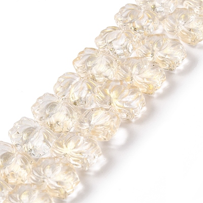Transparent Glass Beads Strands GLAA-F114-01B-1