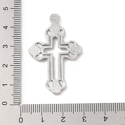 Alloy with Rhinestone Pendants FIND-M021-24P-02-1