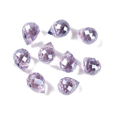 Electroplate Glass Beads EGLA-C008-01A-PL02-1