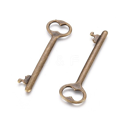 Tibetan Style Zinc Alloy Key Big Pendants LS-EA11911Y-AB-1