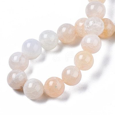 Natural Crackle Agate Beads Strands G-S359-240B-2-1