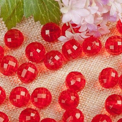 Transparent Acrylic Beads TACR-NH0001-D-10-1