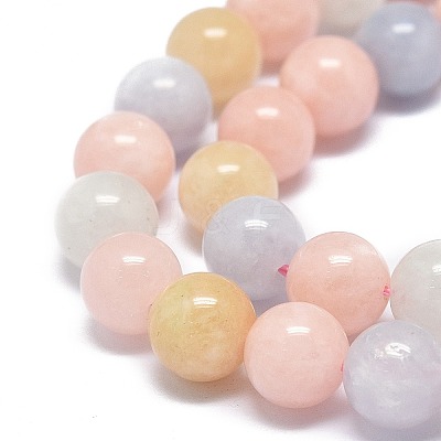 Natural White Jade Imitation Morganite Beads G-O201A-04B-1-1