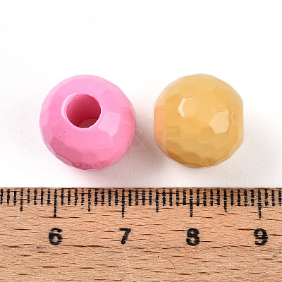 Opaque Acrylic European Beads OACR-I015-62-1