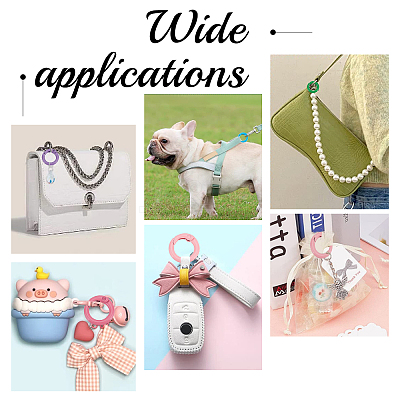 30Pcs 15 Colors Zinc Alloy Spring Gate Rings FIND-PH0006-47-1