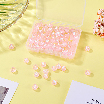 100Pcs 5 Styles Transparent Acrylic Beads TACR-TA0001-54B-1