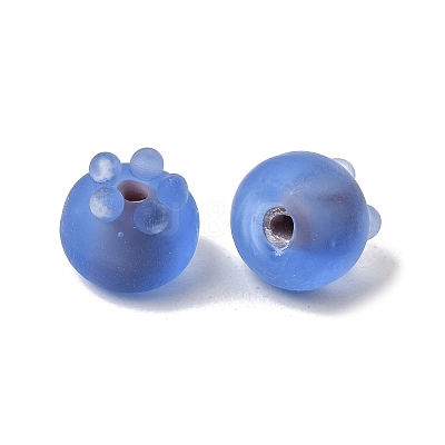 Frosted Handmade Lampwork Beads LA-CBA89BB-02-1