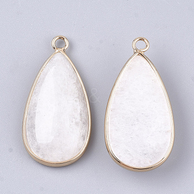 Natural White Jade Pendants G-S344-51G-1