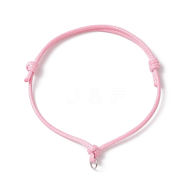 6Pcs 6 Colors Adjustable Waxed Polyester Cord Bracelet Making AJEW-JB01318-02-1