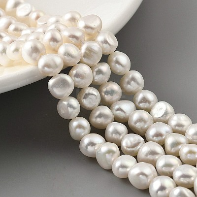 Natural Cultured Freshwater Pearl Beads Strands PEAR-A006-07H-1