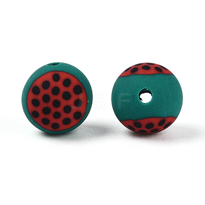 Fruits Theme Handmade Polymer Clay Beads CLAY-T022-04I-1