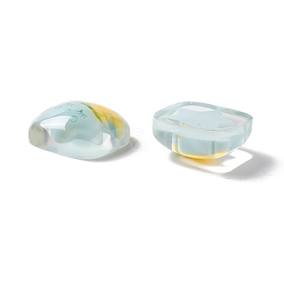 Transparent Resin Cabochons RESI-G034-A02-1