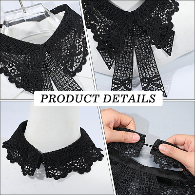 Polyester Women's False Collar DIY-WH20048-074E-1