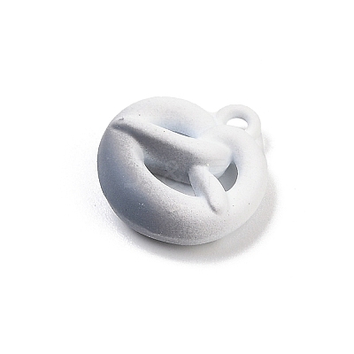 Spray Painted Alloy Pendants PALLOY-S038-06B-1