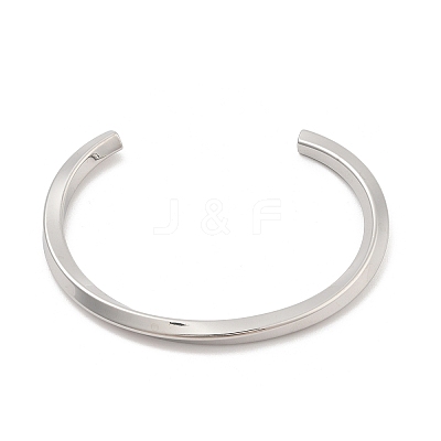 304 Stainless Steel Cuff Bangles for Women LS-BJEW-K252-05P-1