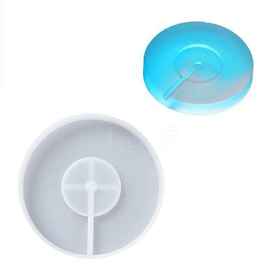 Flat Round LED Art Light Display Base DIY Silicone Molds DIY-C054-04-1