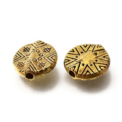 Tibetan Style Alloy Beads TIBE-L008-05AG-1