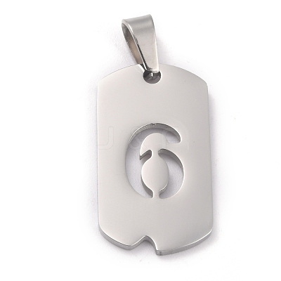 Non-Tarnish 304 Stainless Steel Pendants STAS-O127-B06-1