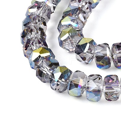 Electroplate Transparent Glass Beads Strands EGLA-N022-05B-C13-1
