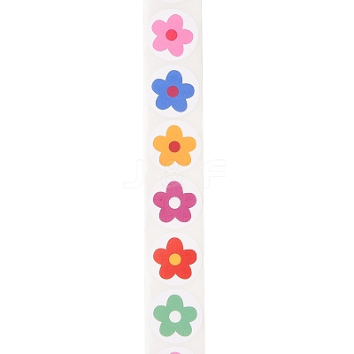 500Pcs Flower Stickers AJEW-S089-09-1