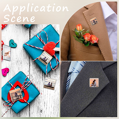 10 Sets Sublimation Blank Brooch Pins FIND-SP0004-08B-1