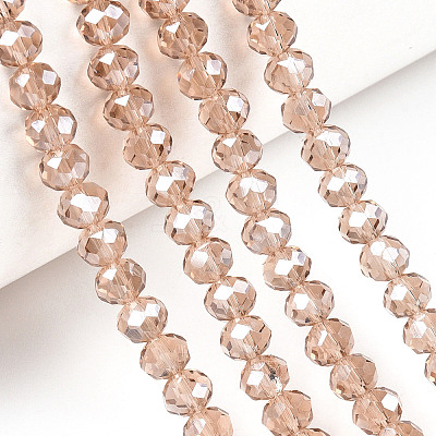 Electroplate Glass Beads Strands EGLA-A034-T10mm-A29-1