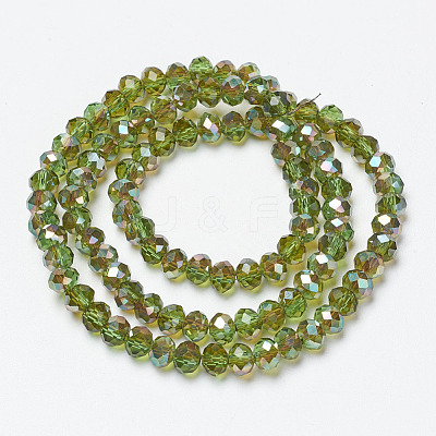 Electroplate Glass Beads Strands LS-EGLA-A034-T4mm-J05-1