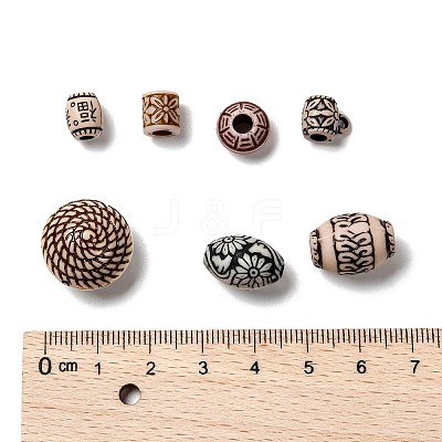 Mixed Antique Style Acrylic Beads X1-MACR-R546-01-1