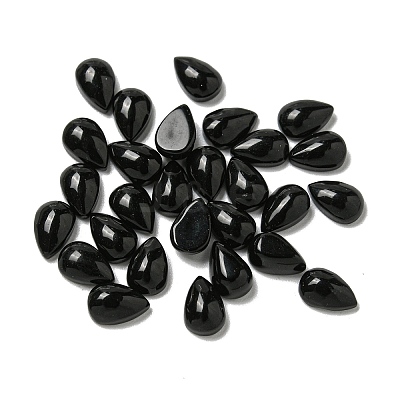 Natural Black Stone Cabochons G-Q173-02A-06-1