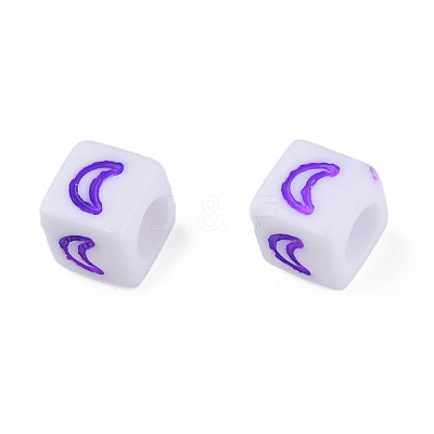 Opaque Acrylic Beads MACR-N008-63-1