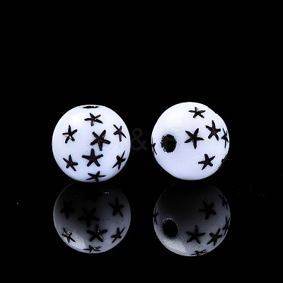 Opaque Acrylic Beads MACR-N012-11-A01-1