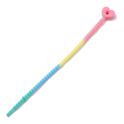 Heart Silicone Cable Ties SIL-T057-01I-1