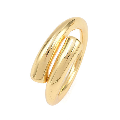 Brass Cuff Rings for Women RJEW-Z113-15G-1