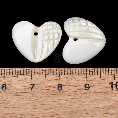 Natural Freshwater Shell Carved Pendants SHEL-K006-70C-1