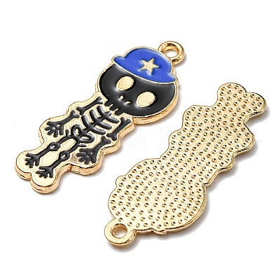 5Pcs Alloy Enamel Pendants ENAM-YW0001-49C-1