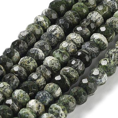 Natural Silver Line Jasper Beads Strands G-Z042-B01-04-1