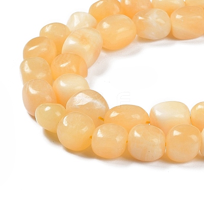 Natural Topaz Jade Beads Strands G-C038-02P-1