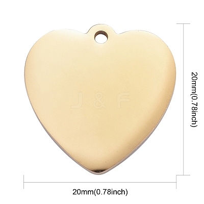 304 Stainless Steel Pendants STAS-I140-10A-G-1